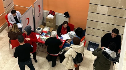 Selçuk Üniversitesi Güzel Sanatlar Fakültesi öğrencilerinden kan bağışı